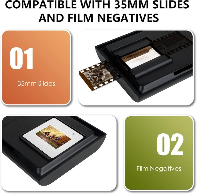 DGODRT Mobile Film Scanner, 35mm Slide and Negative Scanner for Old Slides to JPG, Suitable for iPhone and Smartphone, Support Editing and Sharing - Image 5